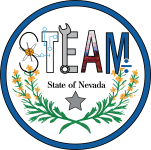 Artwork: Nevada State Seal of STEAM LOGO